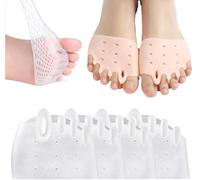 Hyggear Silicone Toe Separators for Women - Bunion Corrector for Women and Men,Bunion Corrector Cushion Silicone Toe Separators for Women&Men Realign Crooked Toes,Breathable&Soft (Transparent-2Pairs)