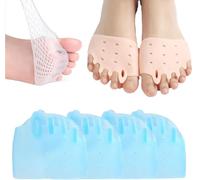 Hyggear Silicone Toe Separators for Women - Bunion Corrector for Women and Men,Bunion Corrector Cushion Silicone Toe Separators for Women&Men Realign Crooked Toes,Breathable&Soft (Blue-2Pairs)