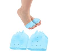 Hyggear Silicone Toe Separators for Women Men, 2 Pairs Silicone Toe Separators for Overlapping Toes, Breathable, Soft Gel Foot Corrector for Men and Women (1 Pairs Blue)