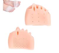 Hyggear Silicone Toe Separators for Women & Men, Soft and Breathable Toe Spacers, 2025 New Foot Corrector for Overlapping Toes and Bunion Relief (Yellow 2pcs)