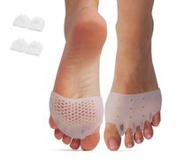 Hyggear Silicone Toe Separators, Vane Toe Separators for Women & Men, Toe Separators for Overlapping Toes, Toe Separators for Overlapping Toes (Transparent Color, 2 Pairs)