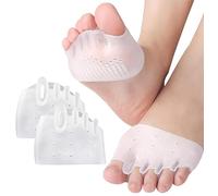 Hyggear Toe Separator, Hyggear Silicone Toe Separators For Women Men, Toes Corrector Toe Spacers Womens Mens, Comfort Silicone Toe Separators For Overlapping Toes, Breathable, Soft (1 Pair Clear)