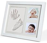 HYGGELAND - Frame Set of Newborn Baby Footprints with Anti-Crack Clay, Picture Footprint Baby Foot and Hands as Gifts for Newborn Babies, Frame Kit Footprints Newborn Baby