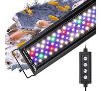 hygger 14W 24/7 Aquarium Light, Adjustable Timer, Brightness Fish Tank Lighting, Aquarium Lighter for Planting and Freshwater Tanks, 7 Colors