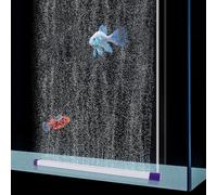 hygger 16.9 Inch Long Aquarium Bubble Bar, Ultra-Fine Quiet Oxygen Diffuser Bubble Curtain Wall, Self-Sinking Design Fish Tank Bubbler Decorations for Freshwater Saltwater