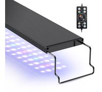 hygger 26W Aquarium LED Light, Fish Tank Full Spectrum Lighting with 24/7 Day-Night Cycle Mode & Auto On/Off Timer, Adjustable Brightness, 7 Colors Options, Extendable Bracket for 60~76cm Freshwater