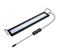 hygger Aquariu Light, Dimmable LED Aquarium Light with Timer, Aluminum Alloy Shell Extendable Brackets, External Controller, Led Aquarium Light for Plants(14W) [Energy Class A]