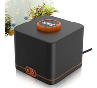 hygger Aquarium Air Pump,Ultra Silent Fish Tank Air Pump for Aquarium with 2 Air Outlets, 7W Adjustable Airflow Oxygen Pump with Air Tubings,Air Stones,Check Valves for Fish Tank up to 2200 Liter