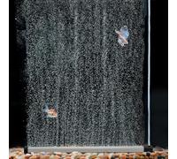 hygger Aquarium Bubble Strip, Nano Air Bubble Curtain Wall Aquarium Air Stone Kit, Quiet High Dissolved Oxygen Diffuser Fish Tank Bubbler Decorations for Freshwater Saltwater (13.8 Inch)