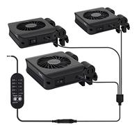 hygger Aquarium Chillers Fan, Fish Tank Cooling Fan,Quiet Aquarium Cooling Fan Equipment with Adjustable Speed Controller, Suitable for Up to 60cm Freshwater Saltwater Tanks(3-Fan Head)