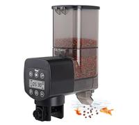 hygger Aquarium Fish Feeder,350ml Fish Tank Auto Feeder Aquarium Feeder Automatic with LCD Display Controller for Weekend Holiday(Battery Not Included)