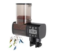 hygger Aquarium Fish Feeder,500ml Fish Tank Auto Feeder Aquarium Feeder Automatic with LCD Display Controller for Weekend Holiday(Battery Not Included)