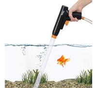 hygger Aquarium Grain Vacuum Cleaner for Quick Water Change with Suction Button, Aquarium Gravel Cleaning Kit, Floor Cleaner Aquarium, Grain Bell, Extractor for Aquarium with Hose Clamp