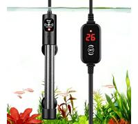hygger Aquarium Heater, 150W Submersible Fish Tank Heater with Temperature Dual Digital Display Betta Turtle Tank Heater for 75-115L Freshwater Saltwater Aquariums