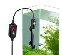 hygger Aquarium Heater, 200W Submersible Fish Tank Heater with Temperature Dual Digital Display Betta Turtle Tank Heater for 115-152L Freshwater Saltwater Aquariums