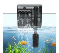 hygger Aquarium HOB Filters Fish Tank Hang On Aquarium Filter, Adjustable Water Flow External Filter Aquarium 105 GPH for 5-15 Gallon Fish Tank