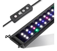 hygger Aquarium Light,Full Spectrum Fish Tank Light with Monitor, 23W RGB LED Aquarium Light for Freshwater Tank with 10 Levels of Brightness,Adjustable Timer,3 Modes for 81-101cm Planted Tank