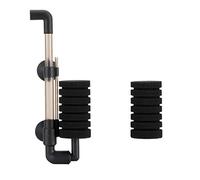 hygger Aquarium Single Sponge Filter, Comes with 1 Spare Sponges, Quiet Submersible Foam Corner Filter for Small Fish Tank 5-15 Gallon