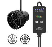 hygger Aquarium Wave Maker 12W Fish Tank Wave-Maker Mini, 3000L/H, 3 Mode, 6 Adjustable Rate Wavemaker for Fish Tank 37-75L, Ultra Quiet Water Circulation Pump with External Controller & Magnetic Base