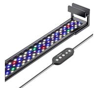 hygger Clip On Aquarium Light, Full Spectrum LED Aquarium Light, 24W 24/7 Lighting Fish Tank Light with 10 Colors, Adjustable Timer,3 Modes for 60-72cm Planted Tank