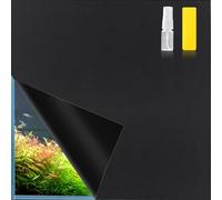 Hygger CO2 Aquarium Background Paper Decor Fish Tank Backdrop Wallpaper Electrostatic Adhesive, No Glue, Easy to Install, Reusable (19.7”H×59.1" L, Black)