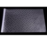 Hygger CO2 Aquarium Background Paper Decor Fish Tank Backdrop Wallpaper Electrostatic Adhesive, No Glue, Easy to Install, Reusable (11.8“H×39.4”L, Grid Transparent)