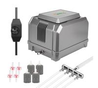 hygger Fish Tank Air Pump,1325L/H 15W Silent Aquarium Air Pump,Powerful 4 Outlets Oxygenator Air Pump Up to 3800L Aquariums