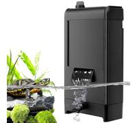 hygger Fish Tank Power Turtle Filter, 8W 680LPH Aquarium Filter for Water Change, Adjustable Flow Low Level Water Aquarium Filter for Amphibian Reptile Frog