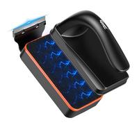 hygger Magnetic Aquarium Fish Tank Glass Cleaner,Detachable Dual-Blades Brush Tool with Floating Scrubber, Double Side Magnetic Scraper for 0-0.25 Inch Thick Glass Aquariums Tank (S)