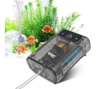 hygger Multi-use Aquarium Air Pump, USB Rechargeable Lithium Battery Powered, Two 0xygen Supply Modes Fish Tank Bubbler Aerator for Outdoor Fishing, Power Outage, Emergency