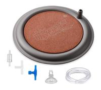 hygger Nano AirStone 4.1Inch Aquarium Air Stones Makes Tiny Bubbles, Ultra Quiet Dissolved Oxygen Diffuser with Stainless Steel Base for Aquar Fish Tank Hydroponic