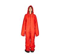 Hygger Nanuk Fiery Red M - Original Sleeping Bag with Arms and Legs, 3M Thinsulate filling makes it warm, lightweight & small in pack size