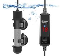 hygger Small Aquarium Betta Heater, Submersible Fish Tank Heater 10W/25W/50W/100W with LED Digital Display, Suitable for Marine Saltwater and Freshwater up to 5/10/16/26 Gallon