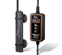 hygger Small Aquarium Heater, 50W Submersible Betta Fish Tank Heater with Digital Display External Controller, Turtle Tank Heater Suitable for Freshwater up to 45L Tanks