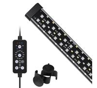 hygger Submersible Aquarium LED Light,Full Spectrum 24/7 Mode Fish Tank LED Light with 9 Colors,14W Adjustable Timer Brightness Aquarium Lighting for 41-68cm Planted and Freshwater Aquariums