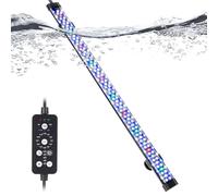 hygger Submersible LED Aquarium Light, 21W 23 in 24/7 Mode Fish Tank Light with 5 Rows Beads, withTimer 9 Colors and Adjustable Brightness, Full Spectrum IP68 Waterproof Light for Fish Tank 24-43 inch