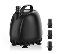 hygger Submersible Water Pump 50W 3000L/H Ultra Quiet Aquarium Water Pump | Dry Burning Protection Pool Drain Pump Water Pump 360°Bottom Suction 1CM for Aquariums Fountains Pond Hydroponics Fish Tank