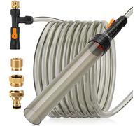 hygger Upgrade Aquarium Water Changer Kit, Semi-Automatic Fish Tank Gravel Cleaner, with 33 FT Water Hose, Flow Control Valve