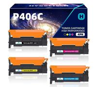 Hyggetech Compatible Toner Replacement for Samsung CLT-406S CLT-K406S CLT-P406C Toner for Samsung Xpress C460W C460FW C410W CLP-360 CLP-360N CLP-365 CLP-365W CLX-3300 CLX-3305 CLX-3305FW