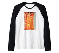 Hygieia (University of Medicine Ceiling) by Gustav Klimt Raglan Baseball Tee
