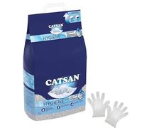Hygiene Plus Cat Litter 20L Natural Clumping with Welari 5 Pairs Of Disposable Gloves | (1pack) (20Litres)