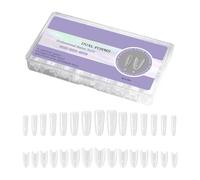 Hygienic ABS Oval Forms Sandwich Structure Top and Bottom Nails Mold for Stable Gel Nails Extensions Oval Sandwich Nails Templates