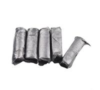 Hygienic Camping Toilet, 5 Rolls of Composting Bags for Home, Festivals, and More (Black)