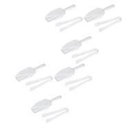 Hygienic Ice Tongs with Nonslip Handle Ergonomic Hygienic Cubes Shovel for Home Use and Commercial Setting Nonslip Gripping Tool