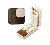Hygienic Pills Management Systems with 4 Compartment Design Tablet Splitter Function Medicine Divider Multi Compartment Pills Storage Case