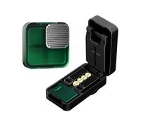 Hygienic Pills Management Systems with 4 Compartment Design Tablet Splitter Function Medicine Divider Multi Compartment Pills Storage Case