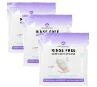 HYGIENJOY -Rinse Bath Sponges for Adults, Disposable Rinse Free Wipes Soap Infused Extra Thick Dry Shower Wipes for Elderly Camping Post Surgery