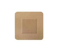 HYGIOPLAST FABRIC SQUARE PLASTERS 100 FLESH