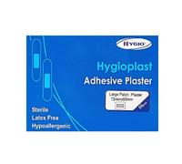 Hygioplast Sterile Low Allergy First Aid Washproof Plasters, 7.2 x 5 cm, Pack of 50