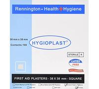 Hygioplast Sterile Stretch Fabric Elastic Plasters, 3.8 x 3.8 cm, Pack of 100